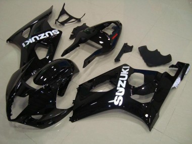 03-04 Glänzend Schwarz Suzuki GSXR 1000 Motorrad Verkleidung Komplett Sets