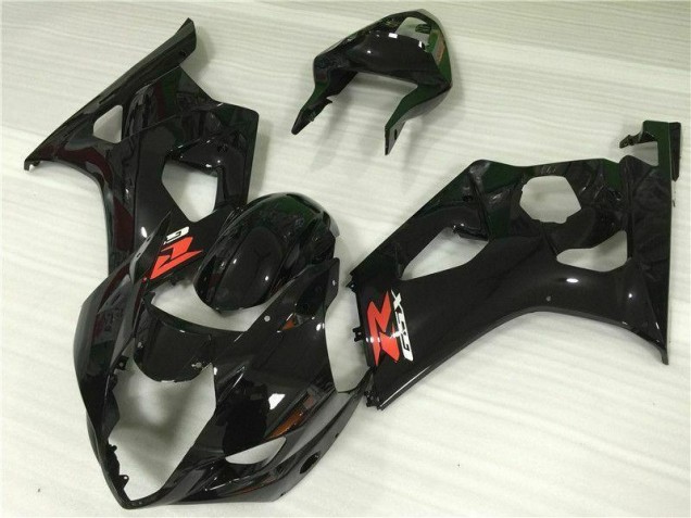 03-04 Glänzend Schwarz Suzuki GSXR 1000 Motorrad Vollverkleidung 03-04 Glänzend Schwarz Suzuki GSXR 1000 Motorrad Vollverkleidung