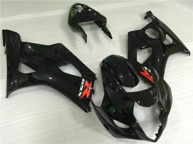 03-04 Glänzend Schwarz Suzuki GSXR 1000 Motorrad Vollverkleidung 03-04 Glänzend Schwarz Suzuki GSXR 1000 Motorrad Vollverkleidung