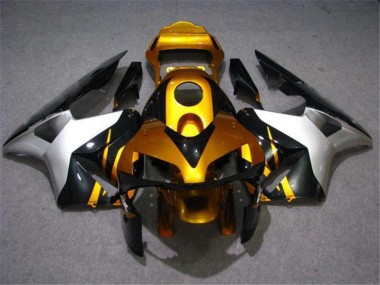 03-04 Gold Silber Schwarz Honda CBR600RR Motorrad Verkleidung
