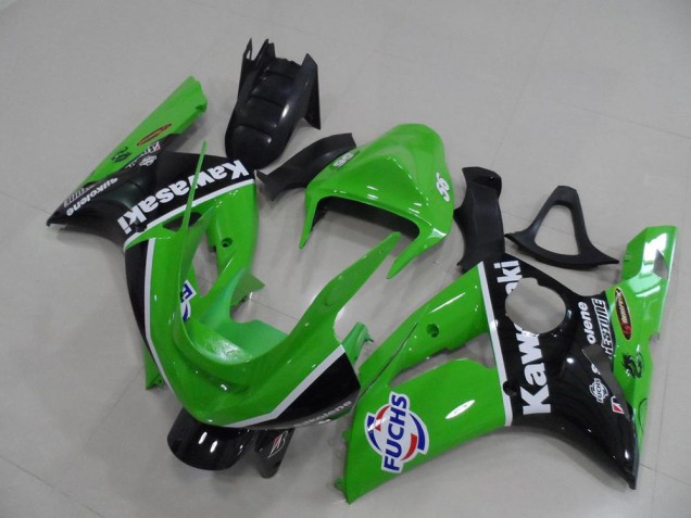 03-04 Grün Fuchs Kawasaki ZX6R Motorrad Verkleidung 03-04 Grün Fuchs Kawasaki ZX6R Motorrad Verkleidung