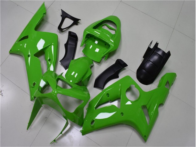 03-04 Grün Kawasaki ZX6R Motorrad Verkleidungen 03-04 Grün Kawasaki ZX6R Motorrad Verkleidungen