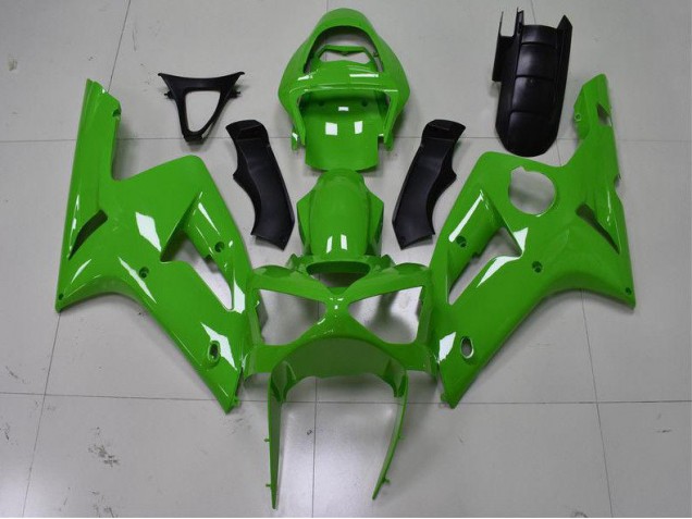 03-04 Grün Kawasaki ZX6R Motorrad Verkleidungen 03-04 Grün Kawasaki ZX6R Motorrad Verkleidungen