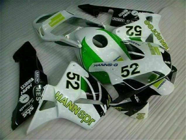 03-04 Grün Weiß Schwarz Honda CBR600RR Motorrad Verkleidung 03-04 Grün Weiß Schwarz Honda CBR600RR Motorrad Verkleidung