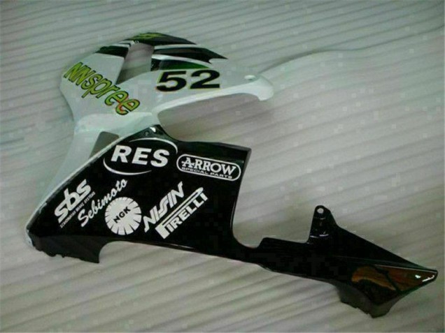 03-04 Grün Weiß Schwarz Honda CBR600RR Motorrad Verkleidung 03-04 Grün Weiß Schwarz Honda CBR600RR Motorrad Verkleidung