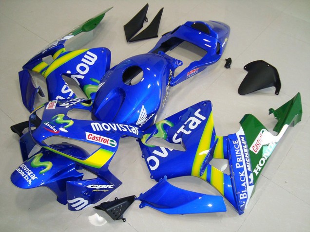 03-04 Movistar Honda CBR600RR Motorrad Verkleidungen 03-04 Movistar Honda CBR600RR Motorrad Verkleidungen