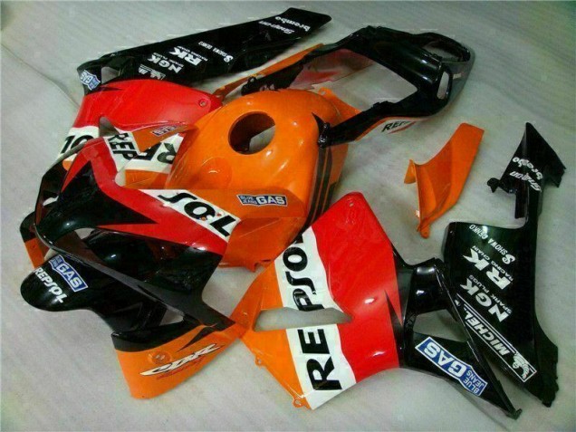 03-04 Orange Repsol Honda CBR600RR Motorrad Verkleidung 03-04 Orange Repsol Honda CBR600RR Motorrad Verkleidung
