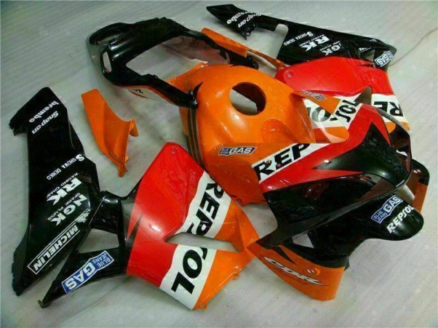 03-04 Orange Repsol Honda CBR600RR Motorrad Verkleidung 03-04 Orange Repsol Honda CBR600RR Motorrad Verkleidung