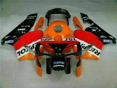 03-04 Orange Repsol Honda CBR600RR Motorrad Verkleidung