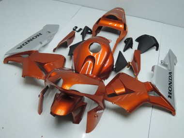 03-04 Orange Silber Honda CBR600RR Motorrad Verkleidung
