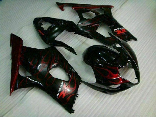 03-04 Rot Flamme Suzuki GSXR 1000 Motorrad Verkleidung 03-04 Rot Flamme Suzuki GSXR 1000 Motorrad Verkleidung
