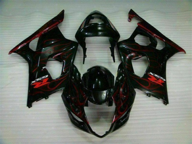 03-04 Rot Flamme Suzuki GSXR 1000 Motorrad Verkleidung 03-04 Rot Flamme Suzuki GSXR 1000 Motorrad Verkleidung