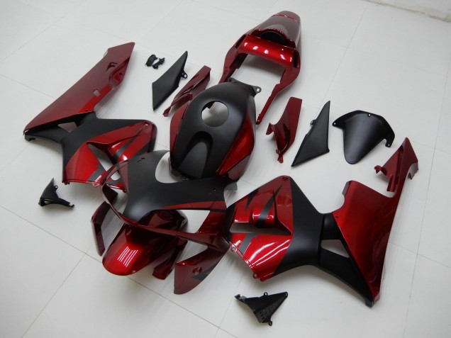 03-04 Rot Schwarz Honda CBR600RR Motorrad Verkleidung 03-04 Rot Schwarz Honda CBR600RR Motorrad Verkleidung