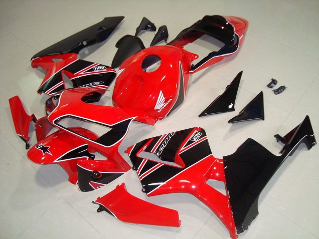 03-04 Rot Schwarz Honda CBR600RR Motorrad Verkleidungen 03-04 Rot Schwarz Honda CBR600RR Motorrad Verkleidungen