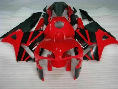 03-04 Rot Schwarz Honda CBR600RR Motorrad Vollverkleidung