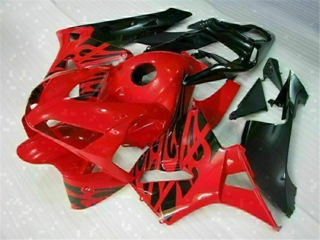 03-04 Rot Schwarz Honda CBR600RR Motorrad Vollverkleidung & Plastik 03-04 Rot Schwarz Honda CBR600RR Motorrad Vollverkleidung & Plastik