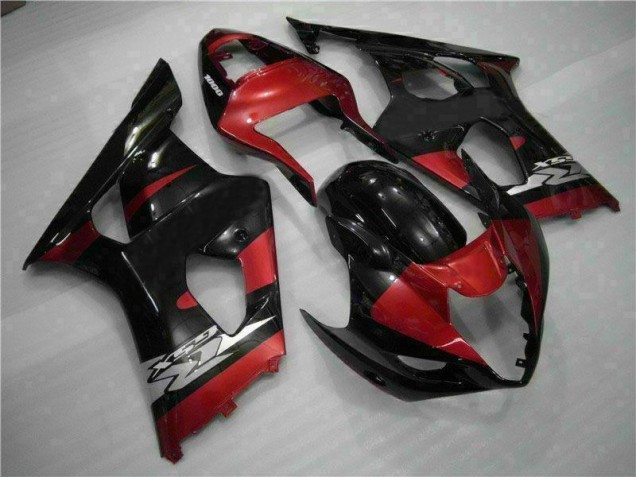 03-04 Rot Schwarz Suzuki GSXR 1000 Motorrad Verkleidung 03-04 Rot Schwarz Suzuki GSXR 1000 Motorrad Verkleidung