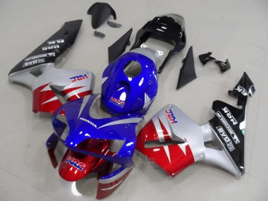 03-04 Rot Silber Blau Honda CBR600RR Motorrad Verkleidung