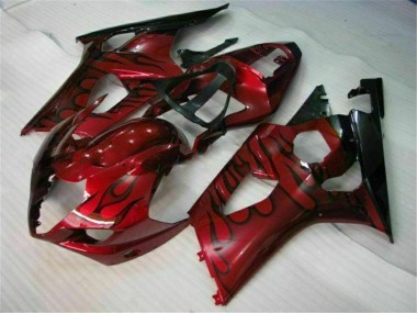 03-04 Rot Suzuki GSXR 1000 Motorrad Verkleidung