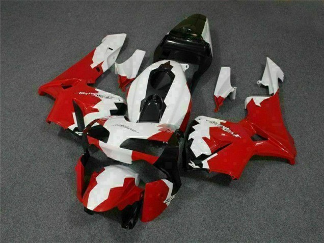 03-04 Rot Weiß Honda CBR600RR Motorrad Verkleidung 03-04 Rot Weiß Honda CBR600RR Motorrad Verkleidung