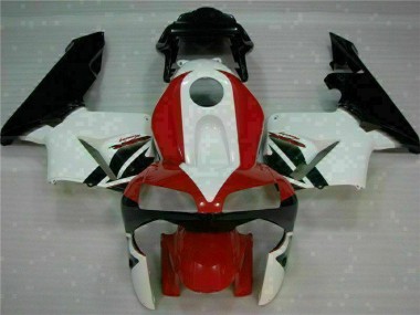 03-04 Rot Weiß Honda CBR600RR Motorrad Verkleidungen