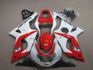 03-04 Rot Weiß Suzuki GSXR 1000 Motorrad Verkleidung