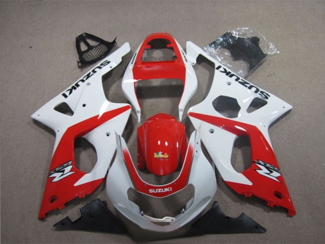 03-04 Rot Weiß Suzuki GSXR 1000 Motorrad Verkleidung 03-04 Rot Weiß Suzuki GSXR 1000 Motorrad Verkleidung