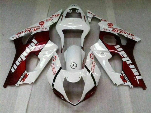 03-04 Rot Weiß Suzuki GSXR 1000 Motorrad Verkleidungen 03-04 Rot Weiß Suzuki GSXR 1000 Motorrad Verkleidungen