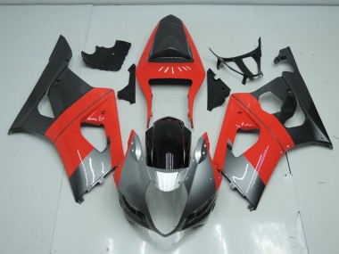03-04 Rot und Grau Suzuki GSXR 1000 Motorrad Verkleidung