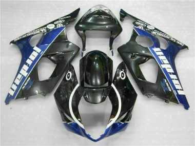 03-04 Schwarz Blau Suzuki GSXR 1000 Motorrad Verkleidung & Plastik