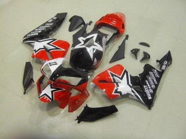 03-04 Schwarz Rot Honda CBR600RR Motorrad Vollverkleidung