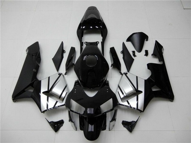 03-04 Schwarz Silber Honda CBR600RR Motorrad Verkleidung 03-04 Schwarz Silber Honda CBR600RR Motorrad Verkleidung