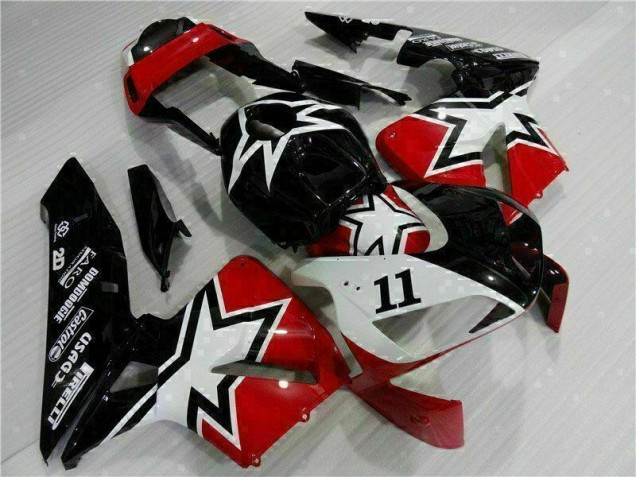 03-04 Schwarz Weiß 11 Honda CBR600RR Motorrad Verkleidung 03-04 Schwarz Weiß 11 Honda CBR600RR Motorrad Verkleidung