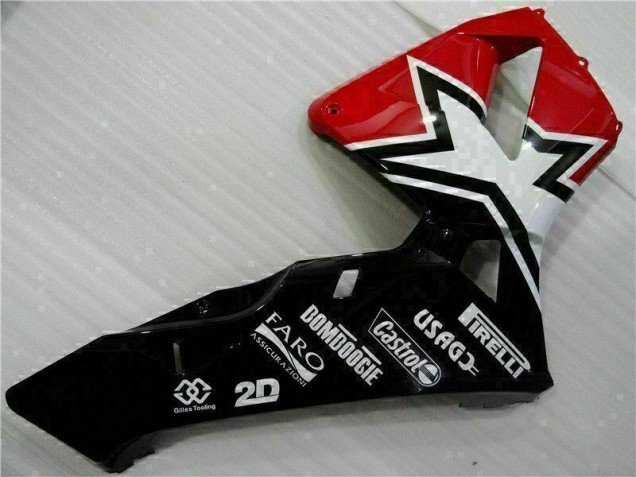 03-04 Schwarz Weiß 11 Honda CBR600RR Motorrad Verkleidung 03-04 Schwarz Weiß 11 Honda CBR600RR Motorrad Verkleidung