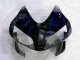 03-04 Schwarz mit Blaur Flamme Honda CBR600RR Motorrad Verkleidung 03-04 Schwarz mit Blaur Flamme Honda CBR600RR Motorrad Verkleidung