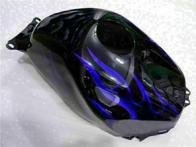 03-04 Schwarz mit Blaur Flamme Honda CBR600RR Motorrad Verkleidung 03-04 Schwarz mit Blaur Flamme Honda CBR600RR Motorrad Verkleidung