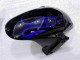 03-04 Schwarz mit Blaur Flamme Honda CBR600RR Motorrad Verkleidung 03-04 Schwarz mit Blaur Flamme Honda CBR600RR Motorrad Verkleidung