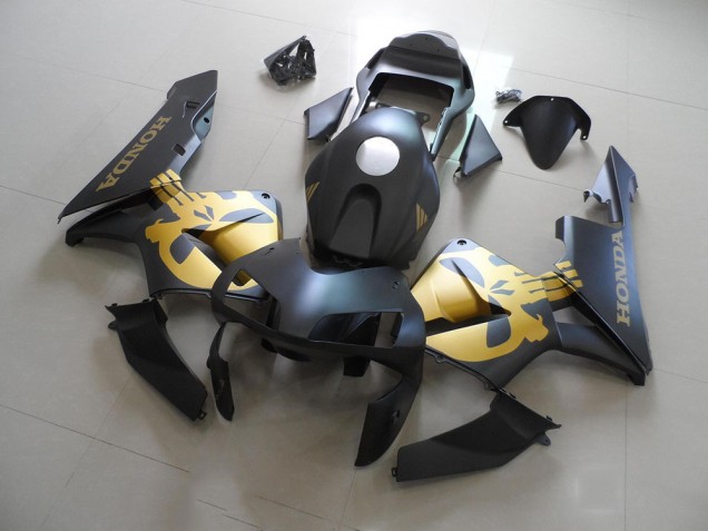 03-04 Schwarz und Gold Aufkleber Honda CBR600RR Motorrad Verkleidungen 03-04 Schwarz und Gold Aufkleber Honda CBR600RR Motorrad Verkleidungen