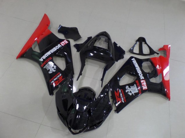 03-04 Schwarz und Rot Suzuki GSXR 1000 Motorrad Verkleidung 03-04 Schwarz und Rot Suzuki GSXR 1000 Motorrad Verkleidung