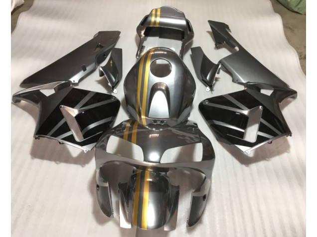 03-04 Silber Gold Schwarz Honda CBR600RR Motorrad Verkleidung 03-04 Silber Gold Schwarz Honda CBR600RR Motorrad Verkleidung
