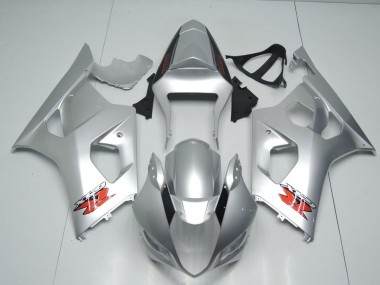 03-04 Silber OEM Stil Suzuki GSXR 1000 Motorrad Verkleidung