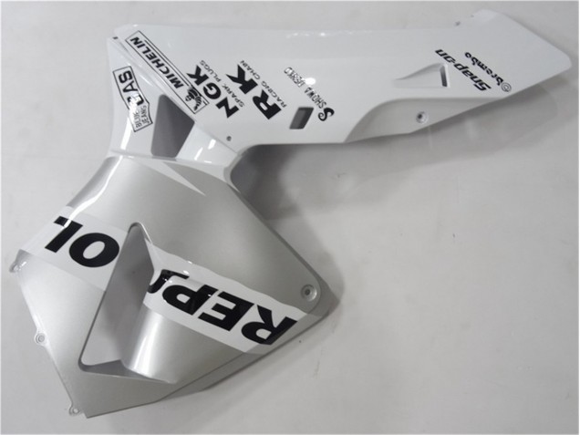 03-04 Silver Weiß Schwarz Repsol Honda CBR600RR Motorrad Verkleidung 03-04 Silver Weiß Schwarz Repsol Honda CBR600RR Motorrad Verkleidung