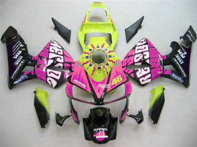 03-04 Valentino Rossi Honda CBR600RR Motorrad Verkleidung 03-04 Valentino Rossi Honda CBR600RR Motorrad Verkleidung