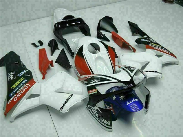 03-04 Weiß Blau Honda CBR600RR Motorrad Verkleidung 03-04 Weiß Blau Honda CBR600RR Motorrad Verkleidung