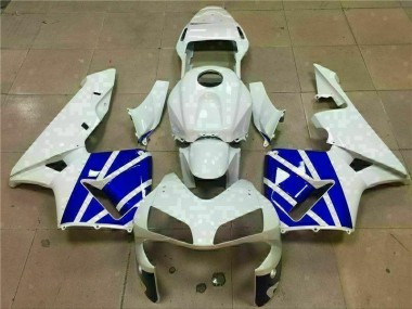 03-04 Weiß Blau Honda CBR600RR Motorrad Verkleidungen