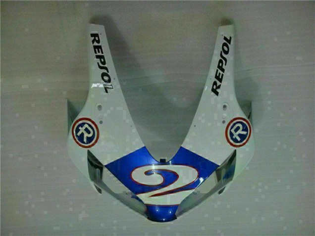 03-04 Weiß Blau R 2 Honda CBR600RR Motorrad Verkleidung 03-04 Weiß Blau R 2 Honda CBR600RR Motorrad Verkleidung
