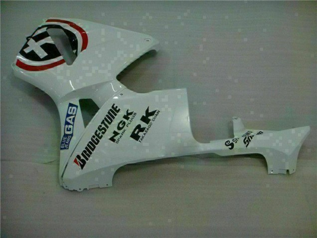 03-04 Weiß Blau R 2 Honda CBR600RR Motorrad Verkleidung 03-04 Weiß Blau R 2 Honda CBR600RR Motorrad Verkleidung
