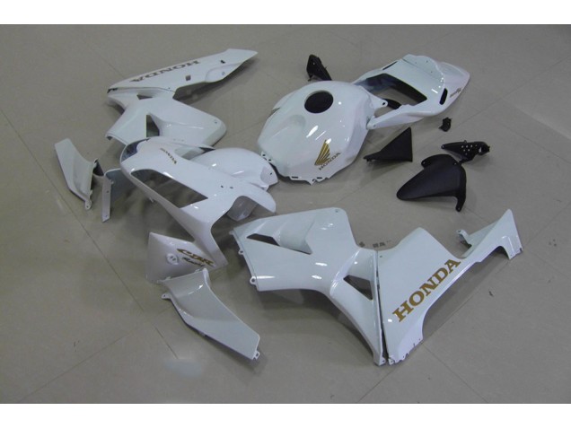 03-04 Weiß Gold Honda CBR600RR Motorrad Verkleidung 03-04 Weiß Gold Honda CBR600RR Motorrad Verkleidung