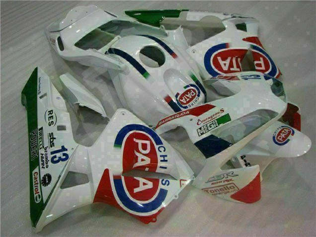 03-04 Weiß Honda CBR600RR Motorrad Verkleidung & Plastik 03-04 Weiß Honda CBR600RR Motorrad Verkleidung & Plastik