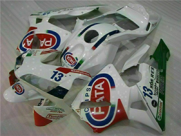 03-04 Weiß Honda CBR600RR Motorrad Verkleidung & Plastik 03-04 Weiß Honda CBR600RR Motorrad Verkleidung & Plastik